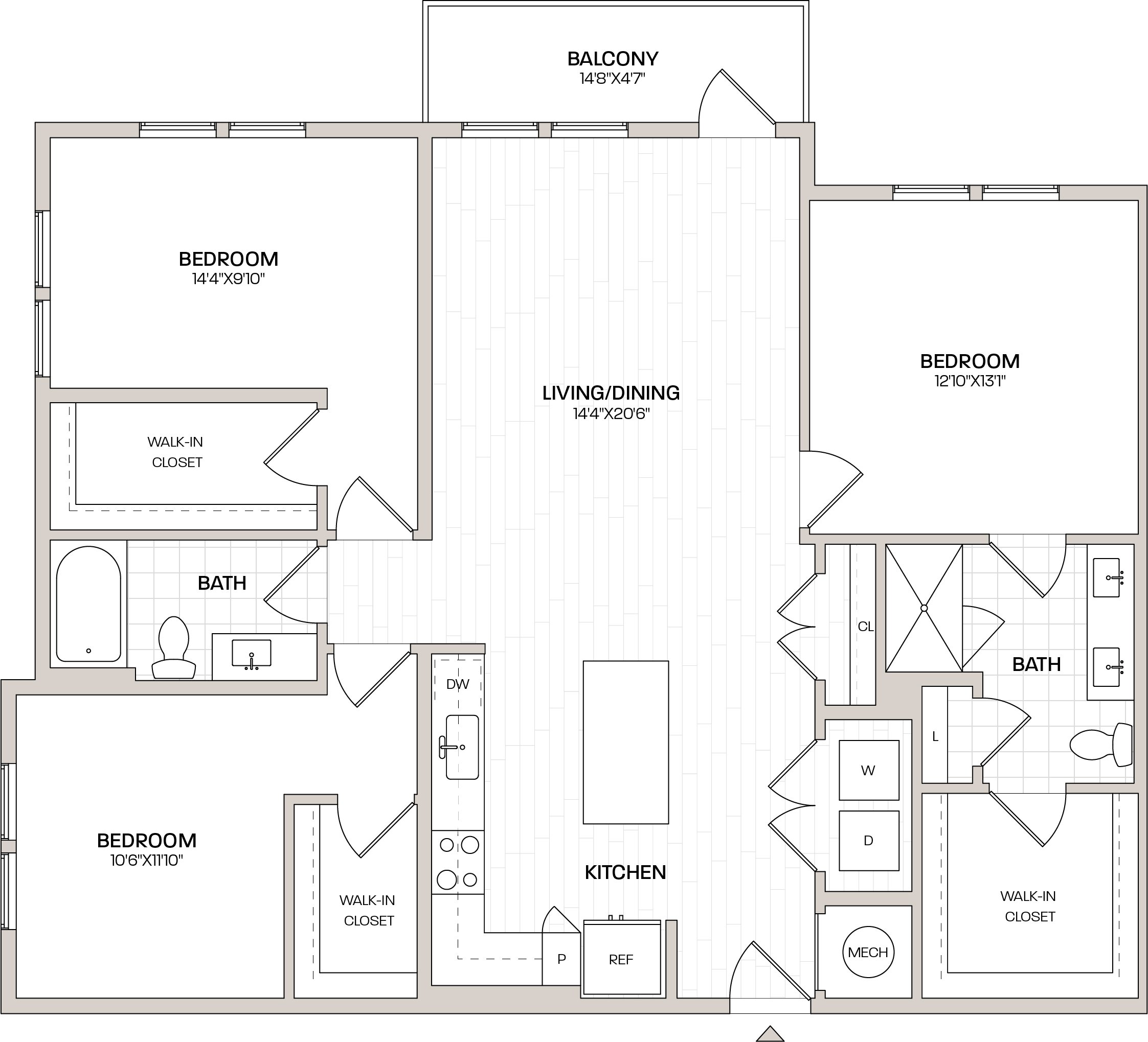 Floor Plan Image of Apartment Apt 2202